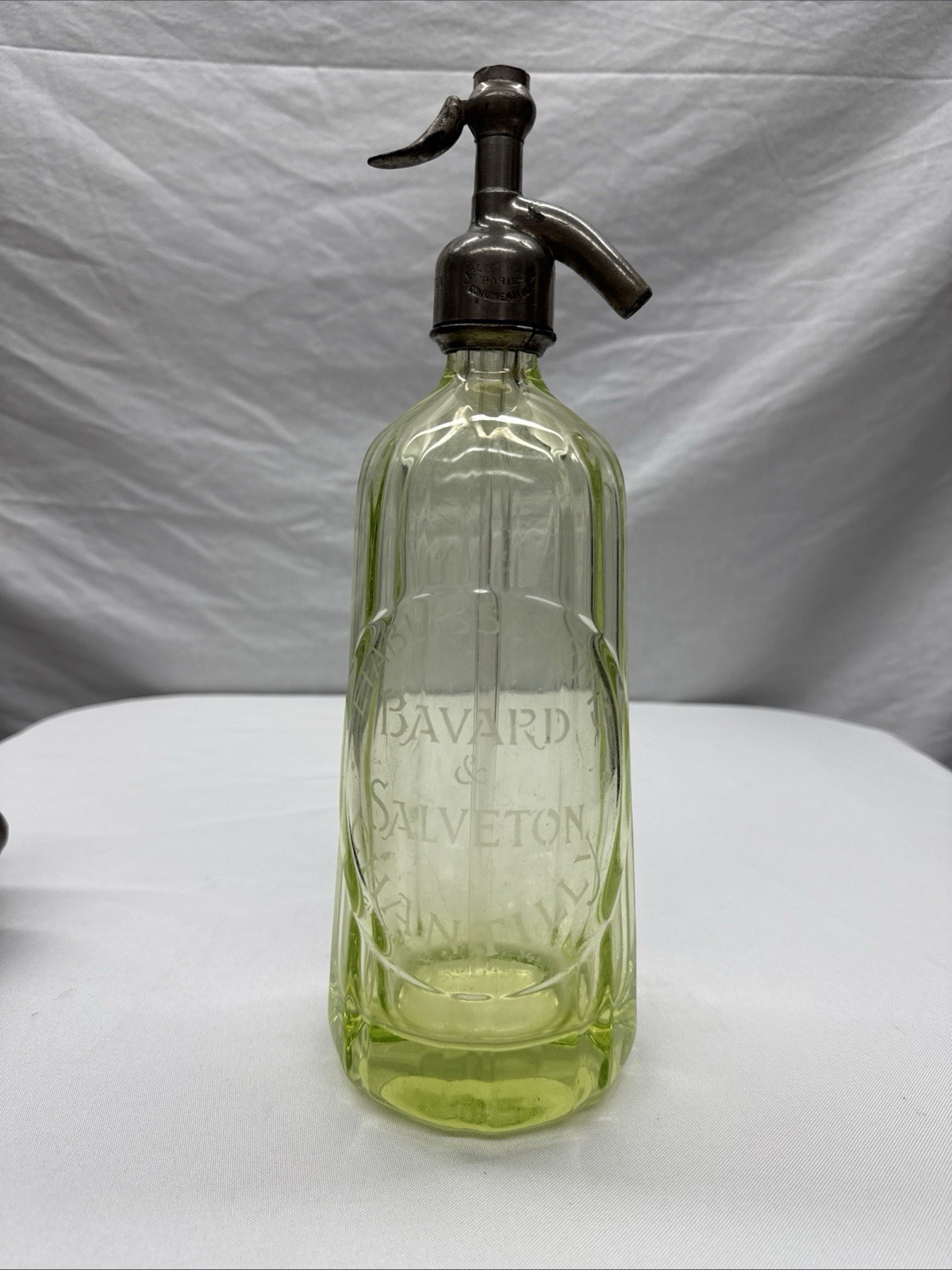 Antique Uranium Glass Seltzer Bottle, \ Antique Uranium Glass Seltzer Bottle, \