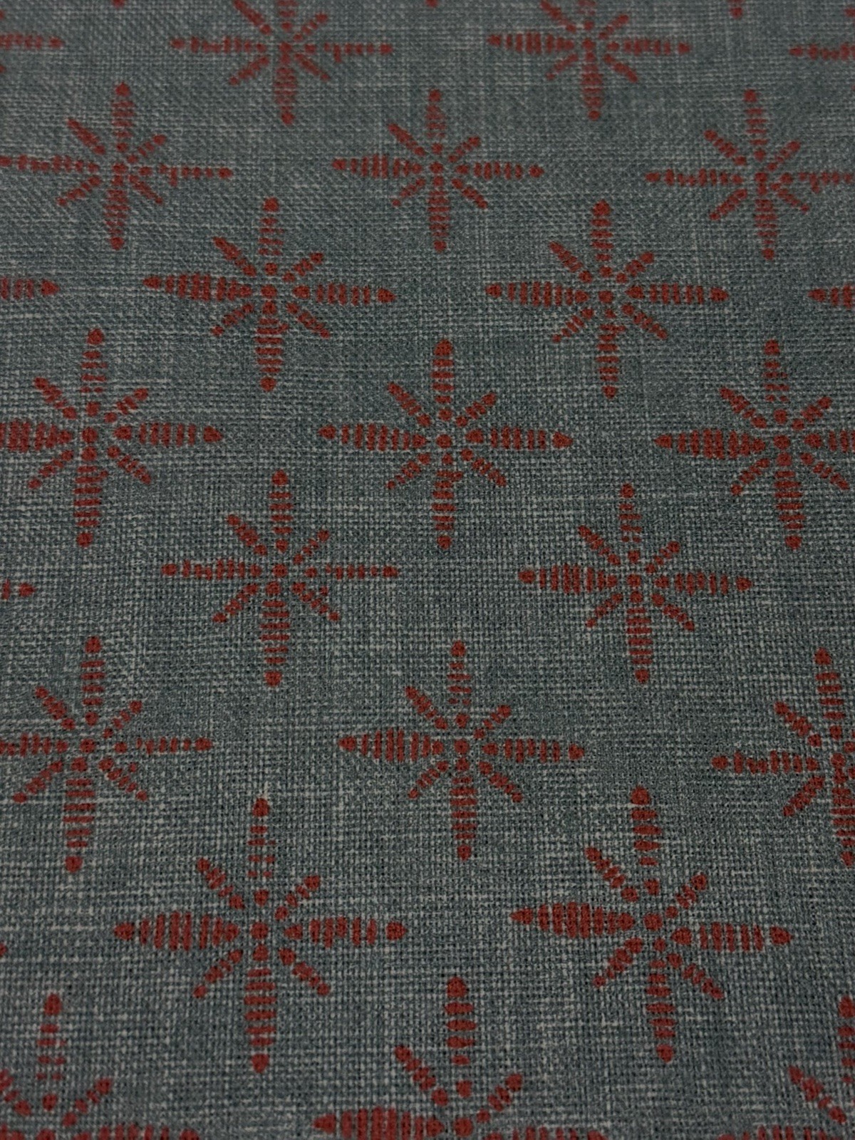 Peter Fasano Sashiko Geo Starburst Linen Print Fabric- Luma / Boho 5.65 yd LMA75 Peter Fasano Sashiko Geo Starburst Linen Print Fabric- Luma / Boho 5.65 yd LMA75