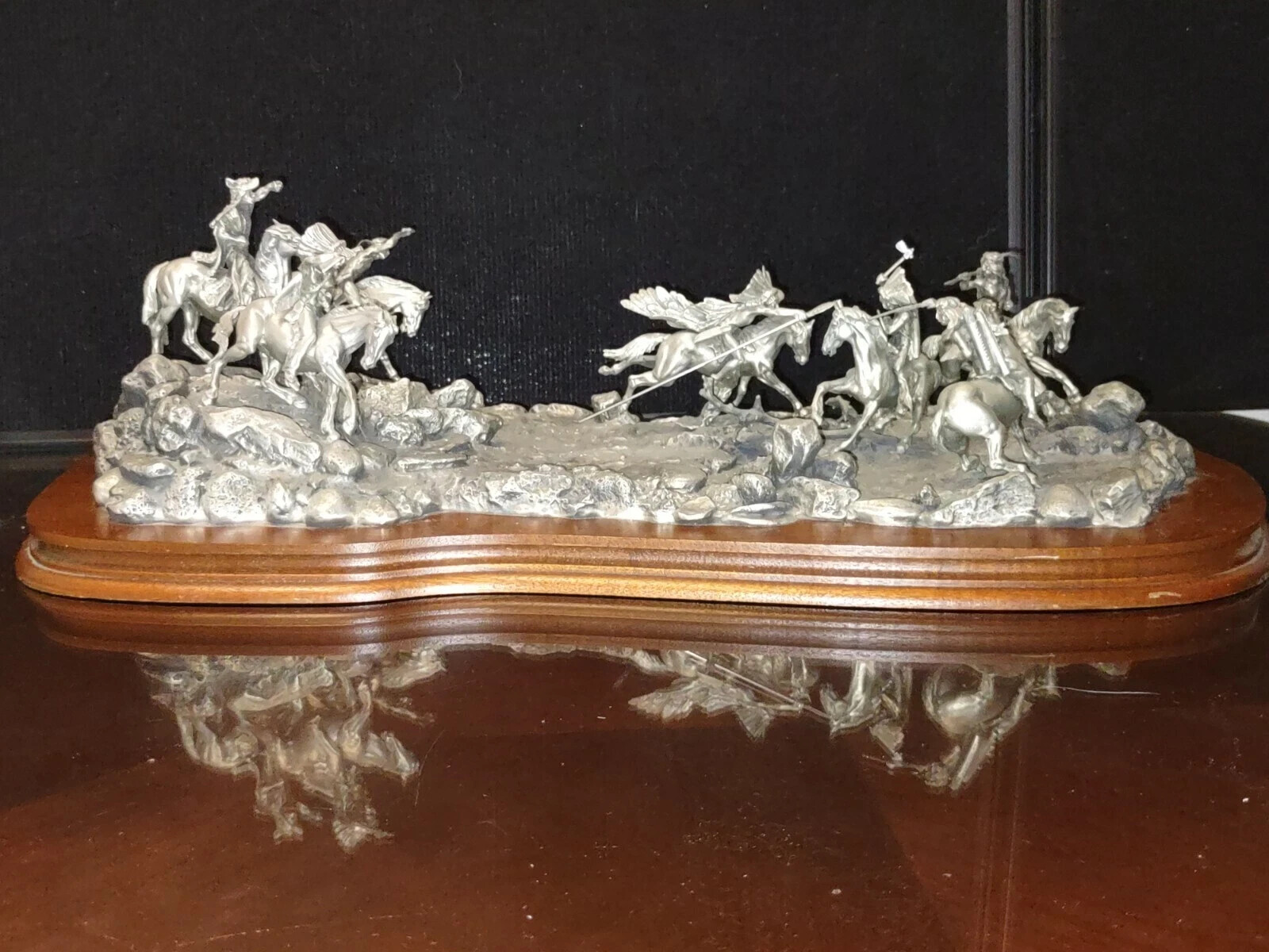 Chilmark AMBUSHED 1980 by Don Polland, Ltd. Ed. Fine Pewter Sculpture 242 / 500