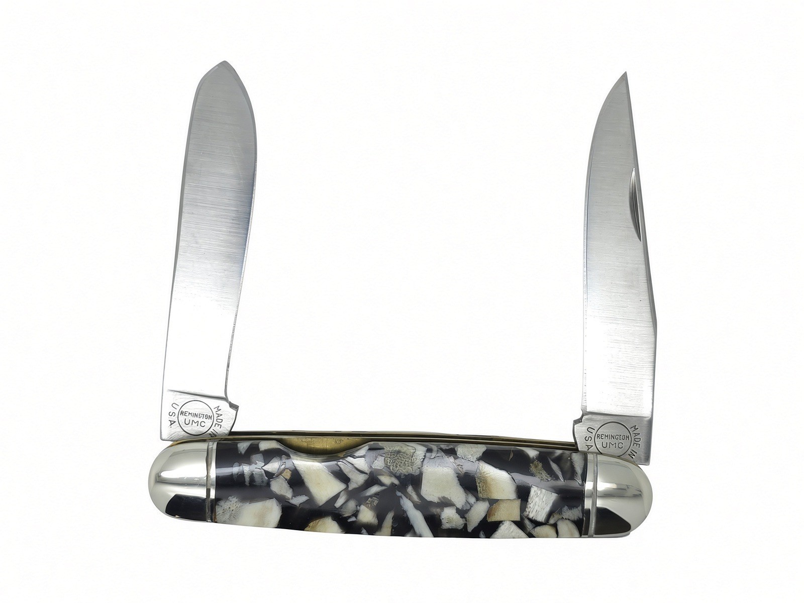 Remington R4468 Chipped Stag Cigar 1997 Bullet Knife USA NIB Tube