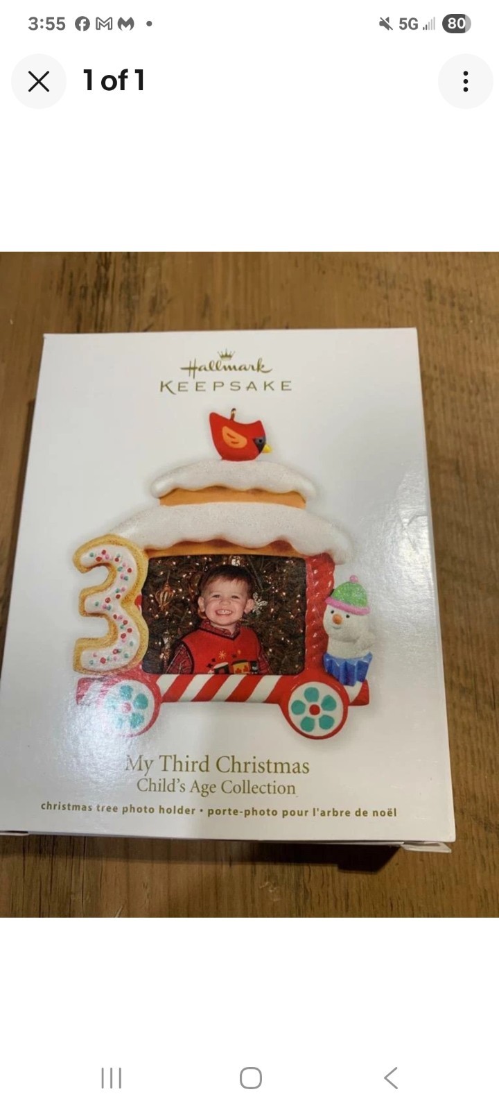 Hallmark Keepsake Ornament My Third Christmas Child's Age Collection Photo 2012