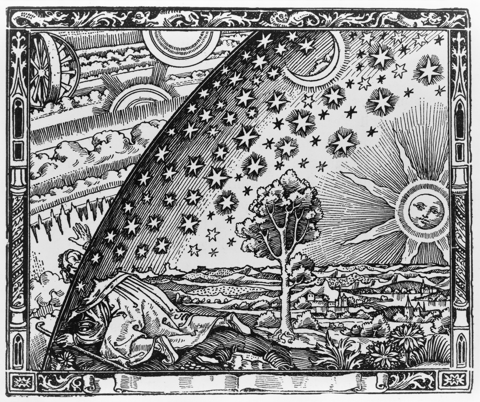 Flammarion Firmament 1888 Vintage Astronomy Wood Engraving Reprint Wall Art Flammarion Firmament 1888 Vintage Astronomy Wood Engraving Reprint Wall Art