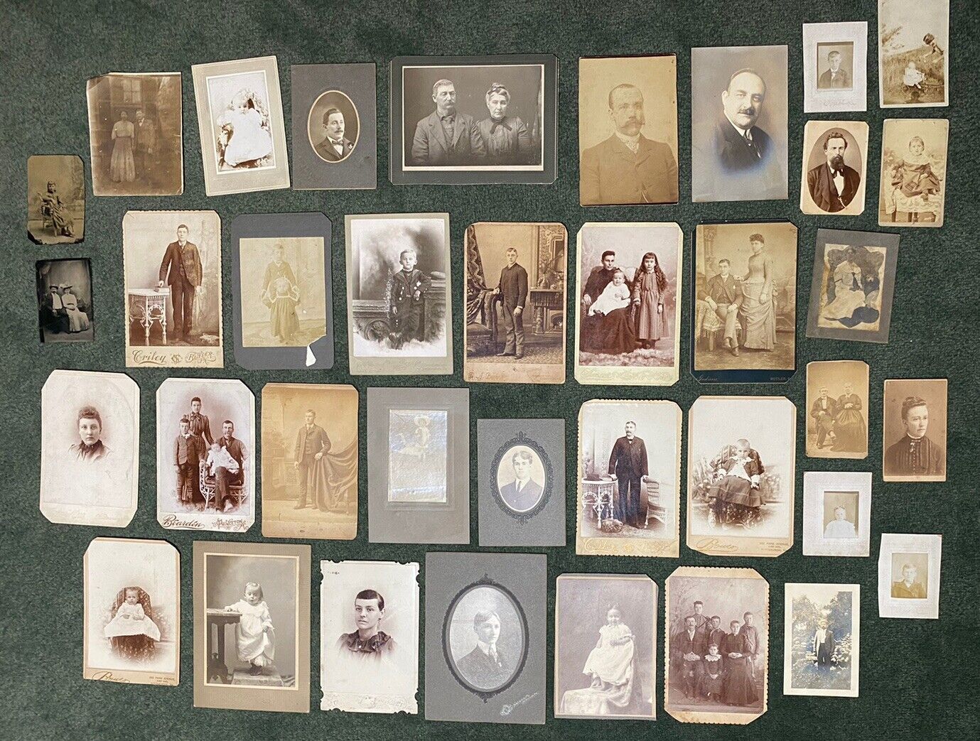 BUTLER PA Large LOT Of Antique Real Photos Cabinet Cards Tintypes 1800s 1 Family