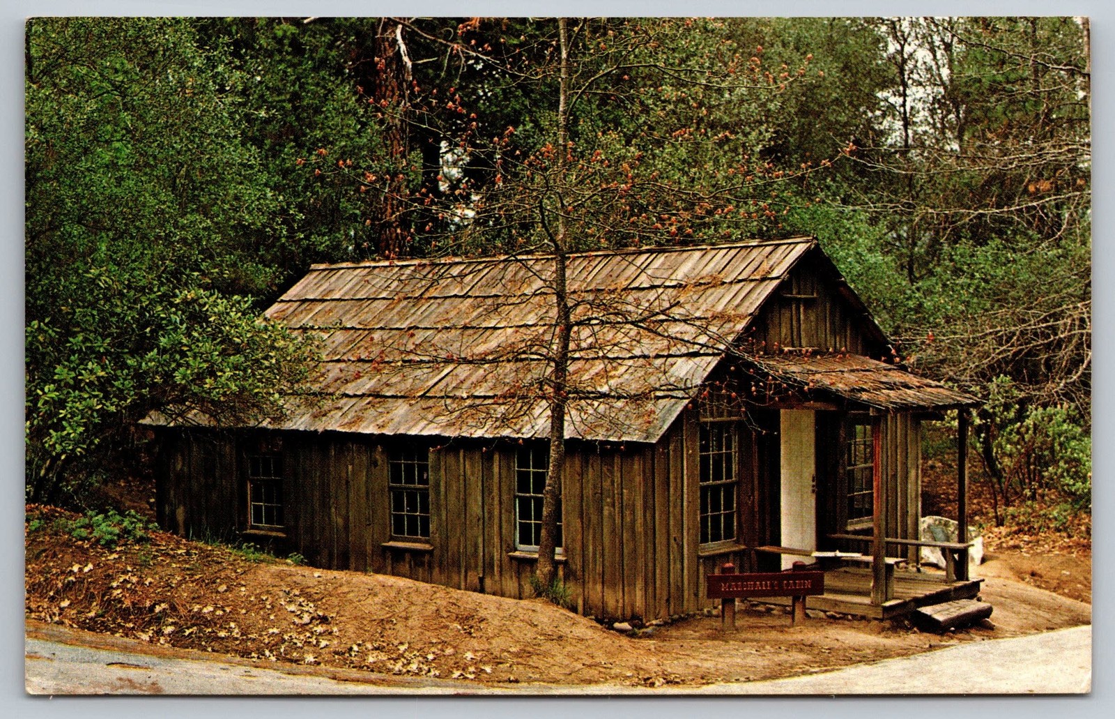 Marshall\'s Cabin Coloma CA California Vintage Postcard California Historic Park Marshall\'s Cabin Coloma CA California Vintage Postcard California Historic Park