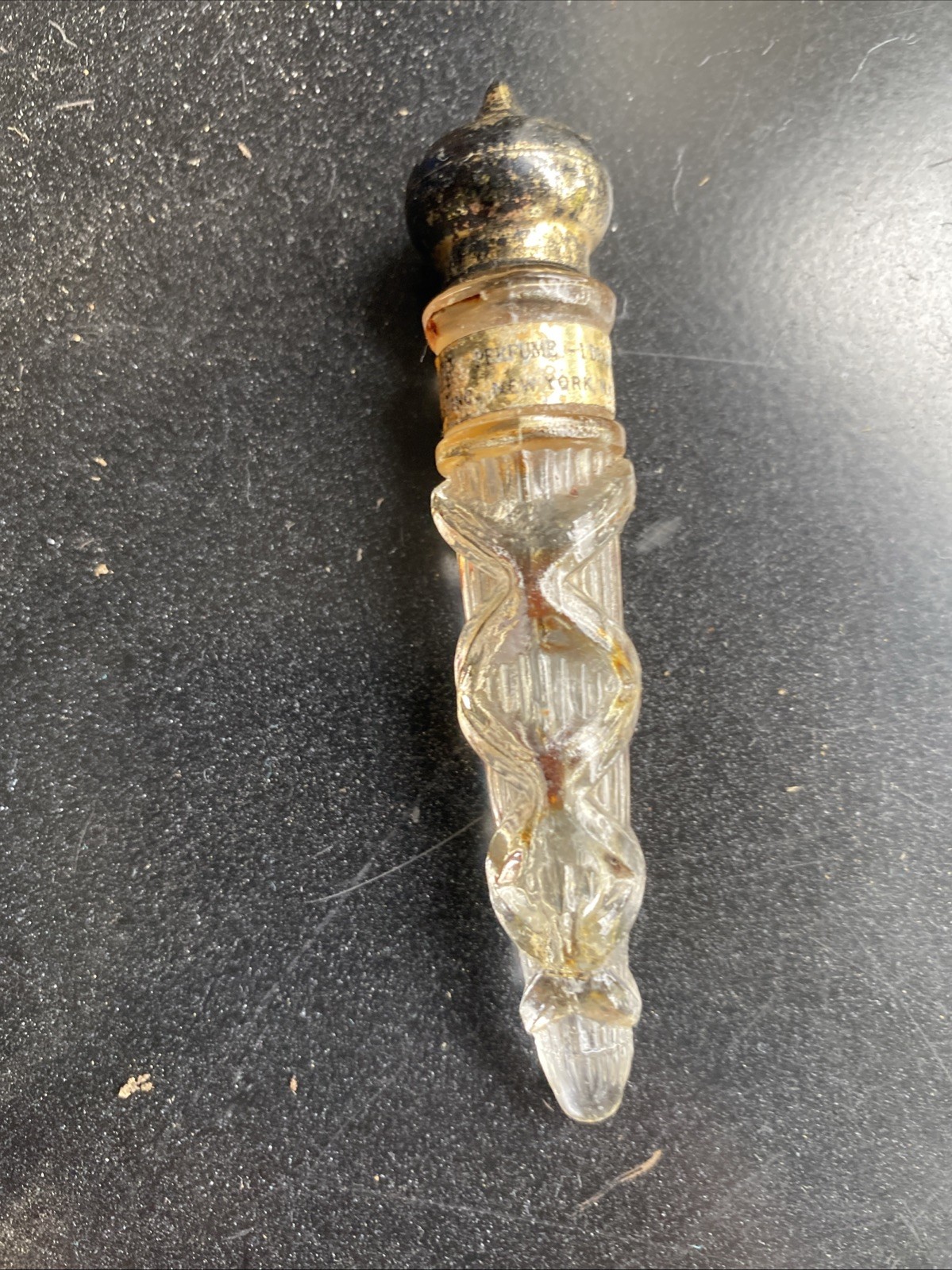 Vintage AVON RAPTURE 1 Dram Icicle Empty Perfume Mini Collectible Glass Bottle Vintage AVON RAPTURE 1 Dram Icicle Empty Perfume Mini Collectible Glass Bottle