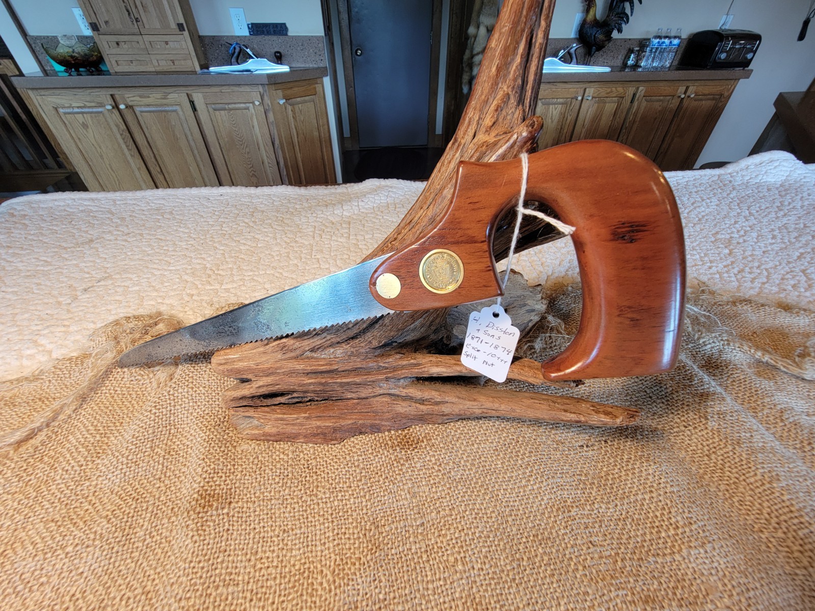 Antique Disston & Sons Split Nut Hole Saw  1871 - 1874