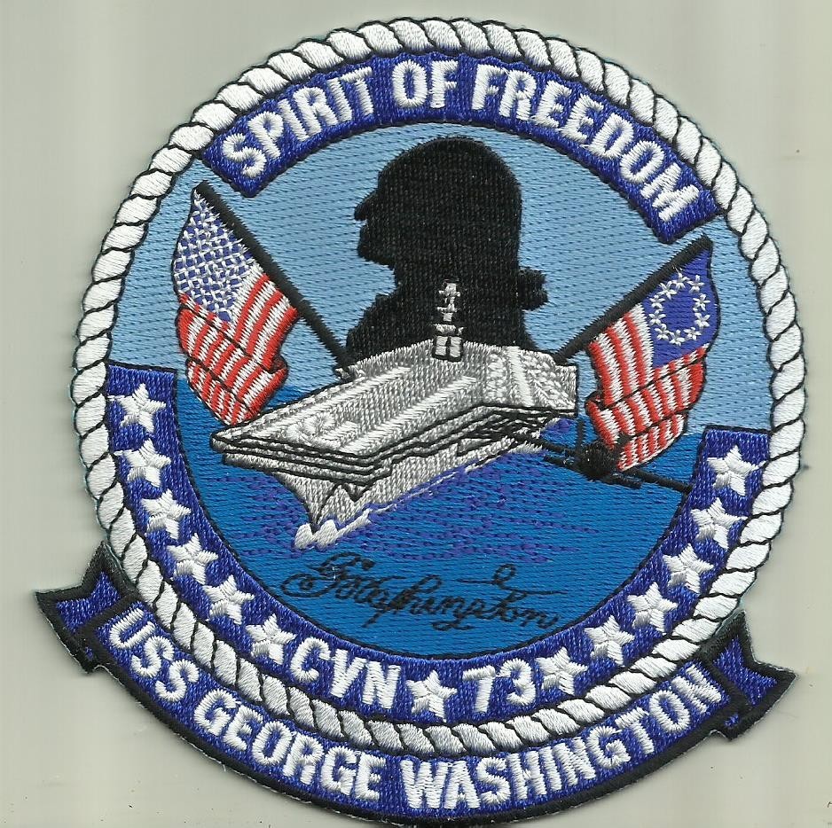 USS GEORGE WASHINGTON CVN 73 U.S.NAVY PATCH WAR AIRCRAFT CARRIER SAILOR USA FLY