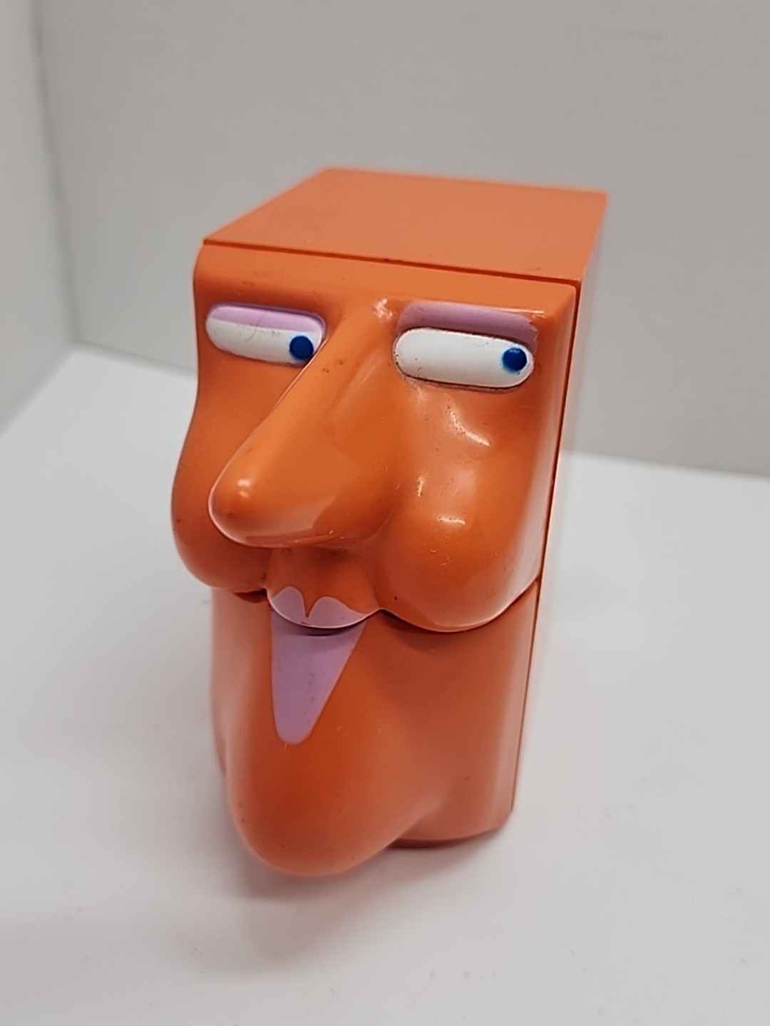 *read* Vintage 1960-70s The Ridiculous Box Works Orange Face Plastic 2 Drawers 