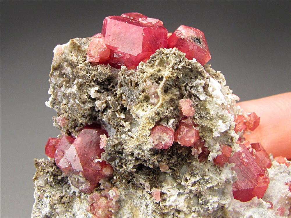 Red Grossular Garnet, Sierra de la Cruces Coahuila Mexico
