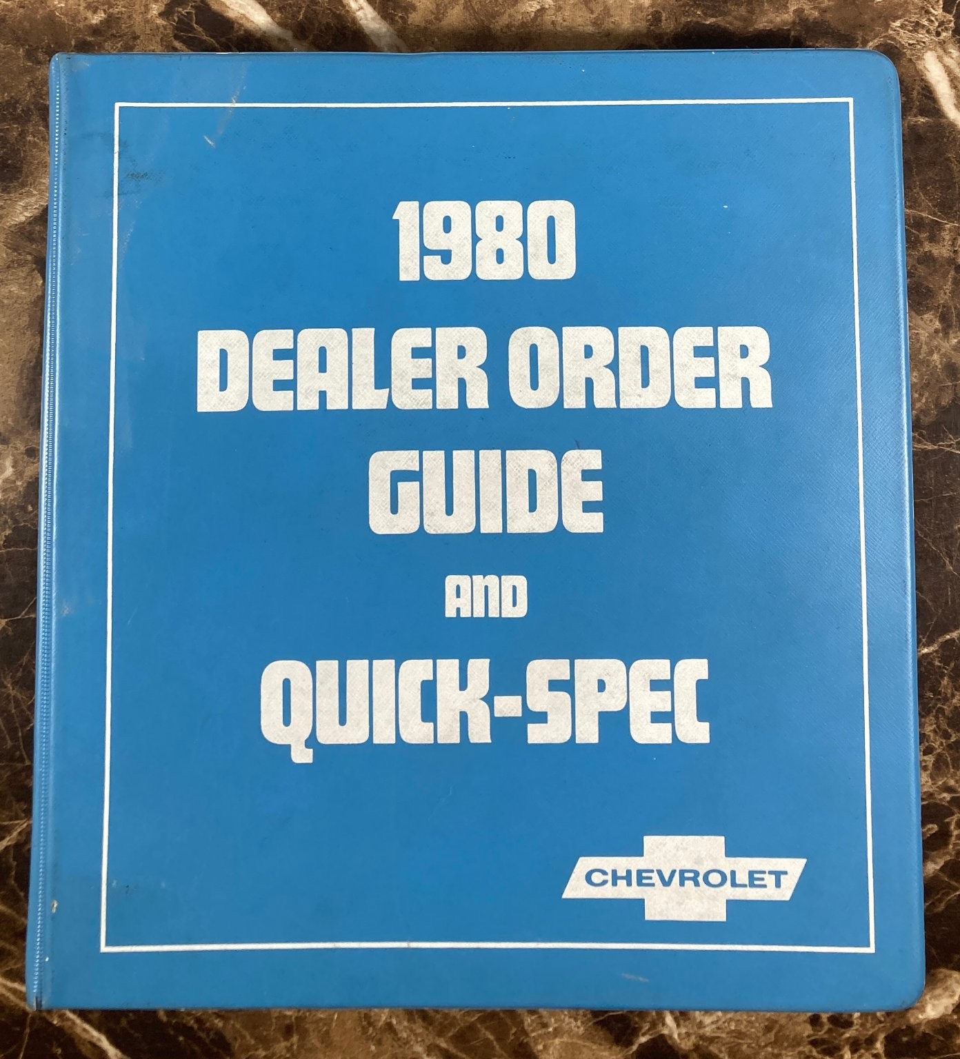 1980 Chevrolet Dealer Order Guide Quick-Spec Brochure Color Trim Truck Police