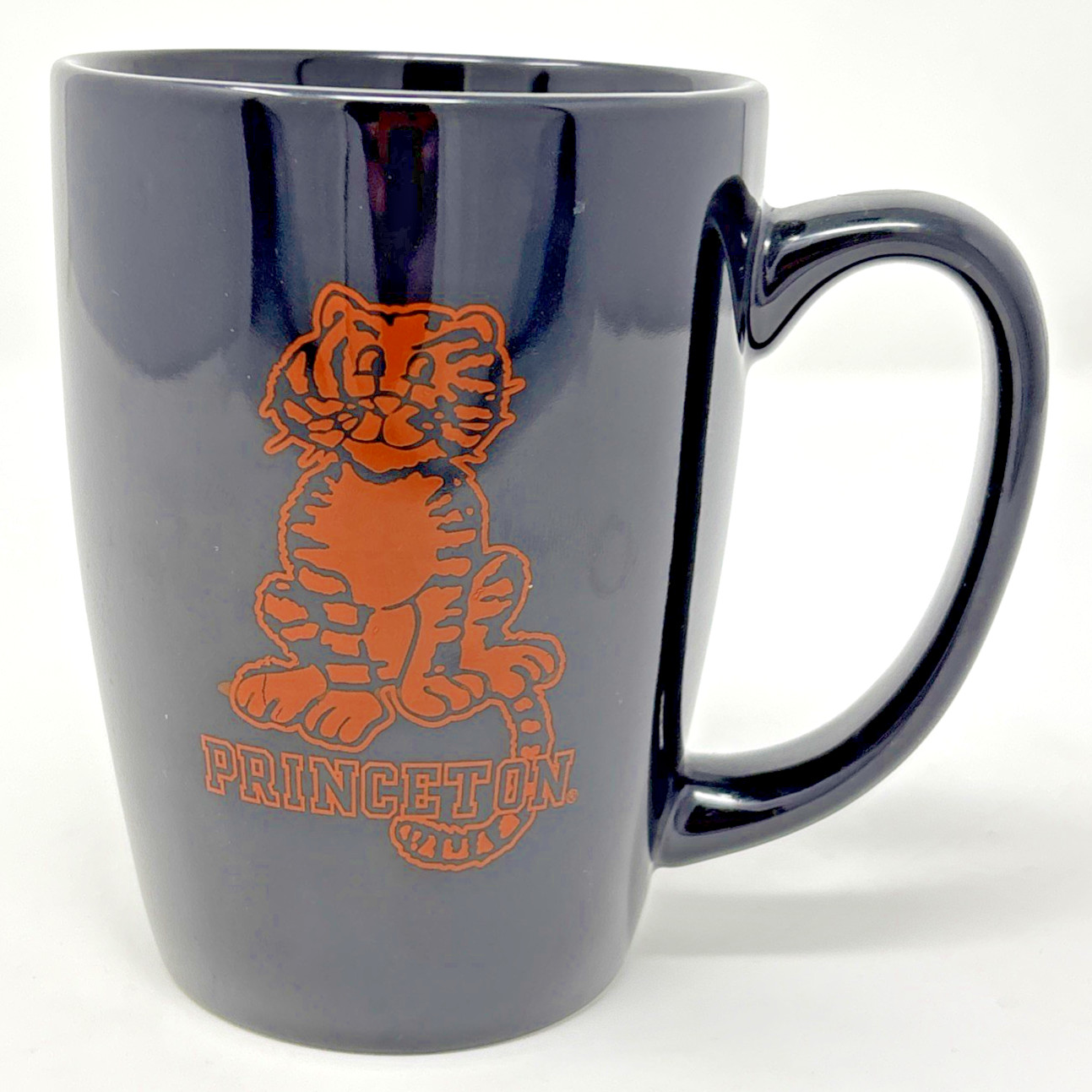 Vintage Princeton University Tigers Black Orange Ceramic Mug Coming Going Mascot