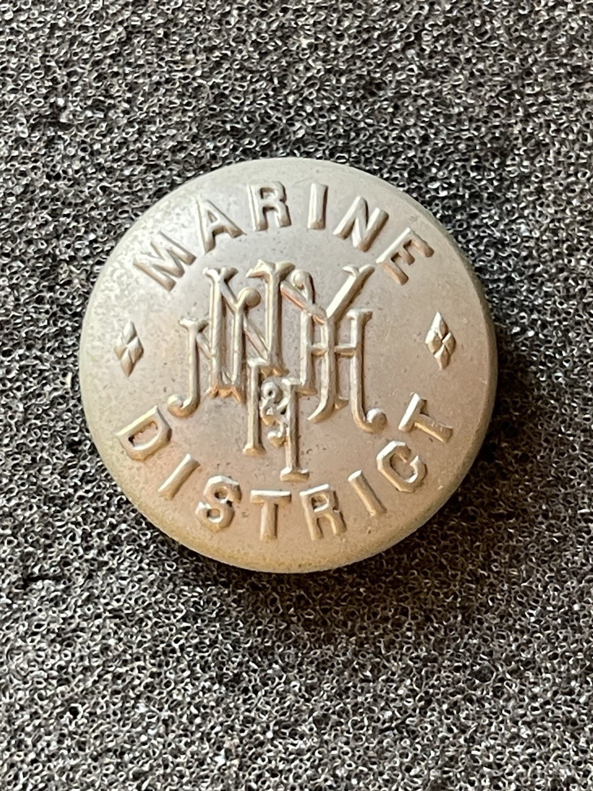 New York Marine District Uniform Button..TM1521