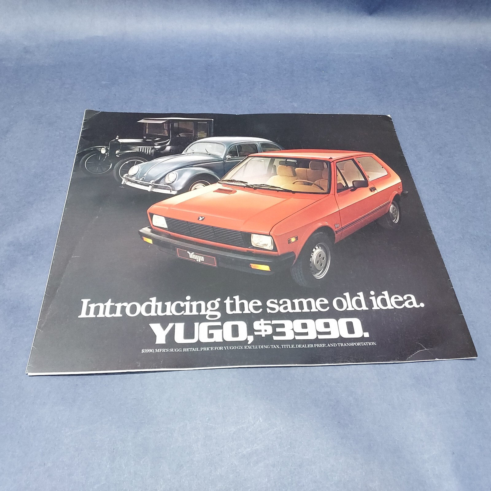 Vintage 1985 Yugo Dealer Auto Brochure