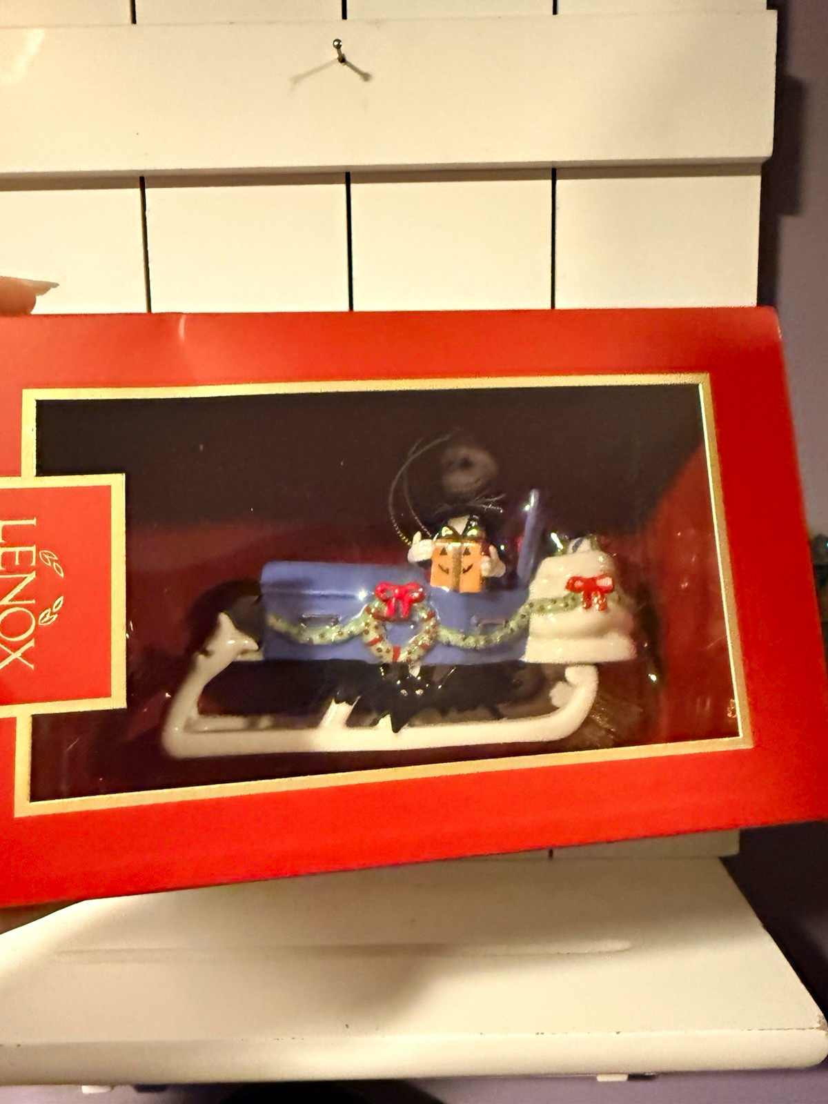 Lenox Disney The Nightmare Before Christmas “Sleigh Ride” Ornament - New in box