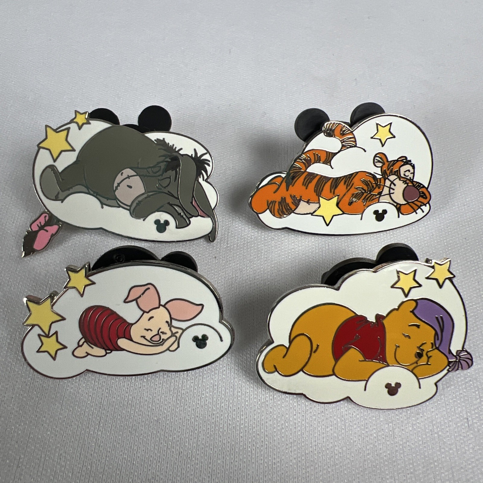 VTG Complete Set Disney Cast Lanyard Series Winnie the Pooh Piglet Eeyore Tigger