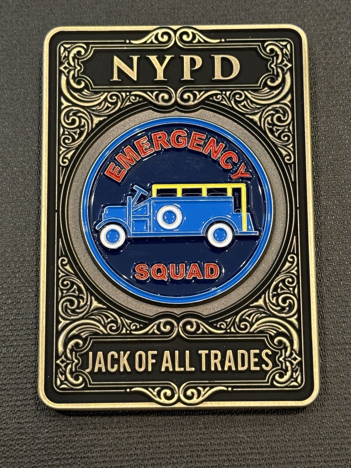 NYPD Emergency Service Jack Of All Trades Challenge Coin
