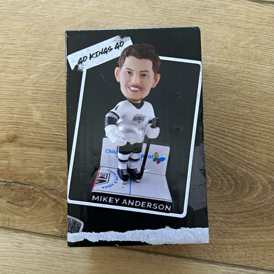 LA Kings Mikey Anderson Collector\'s Series Mini Bobblehead Boxed Unopened