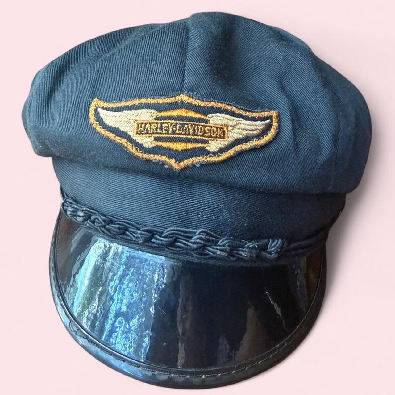 Harley Davidson 1940s-1950s Vintage Captain's Motorcycle Cap