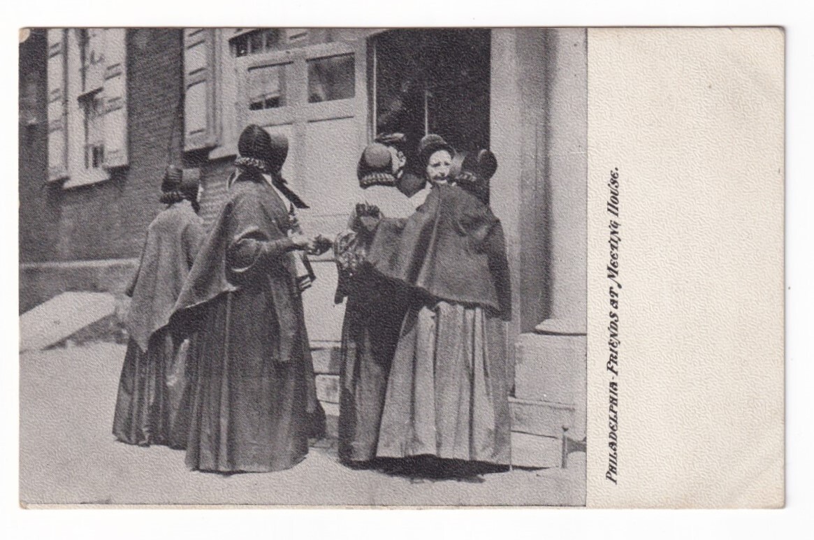 c1910 Philadelphia Quaker Friends Women at Meeting House. Unposted