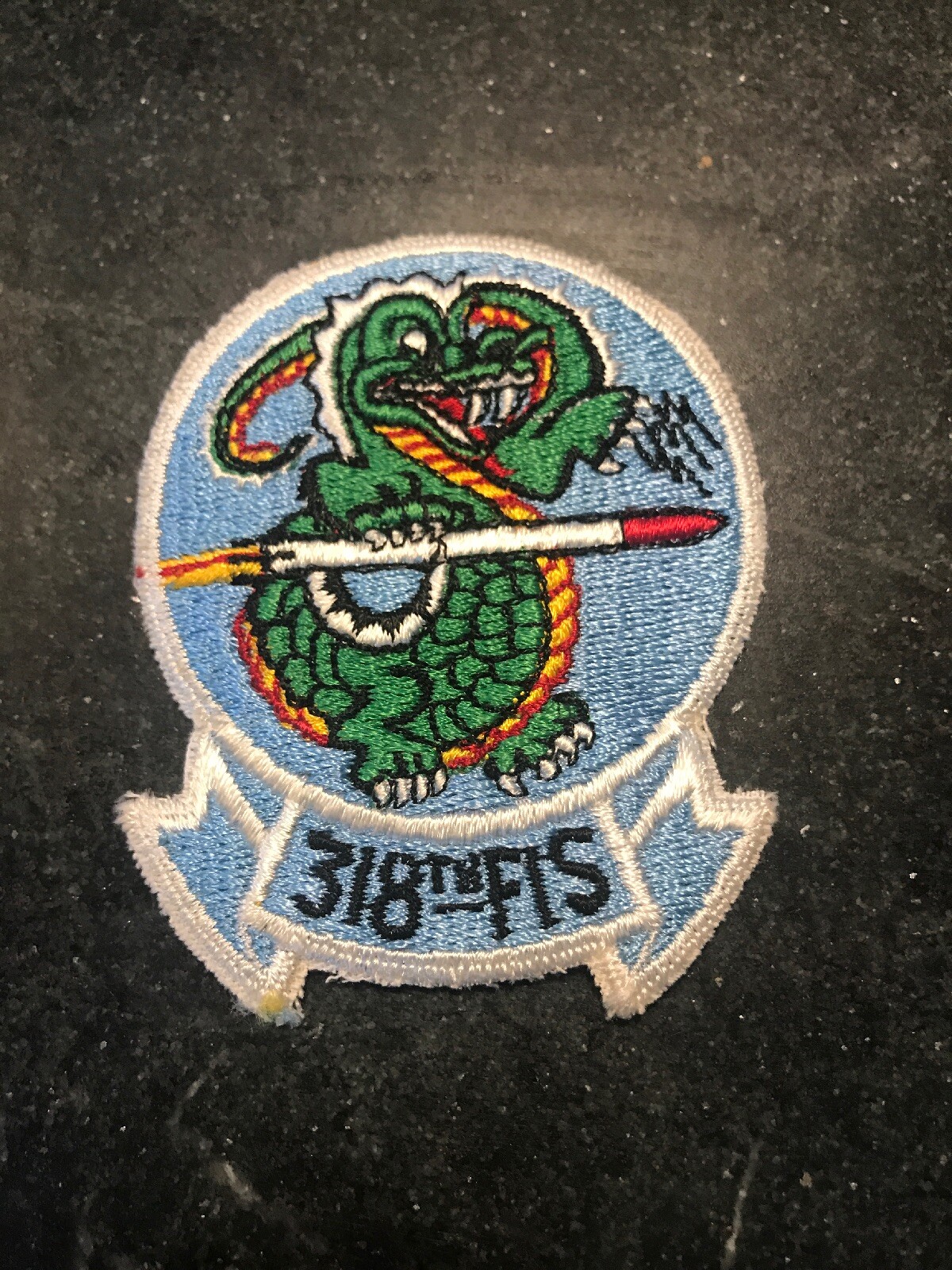 Rare Vtg Vietnam 70s 318th Fighter Interceptor Squadron Patch 3” USAF McChord