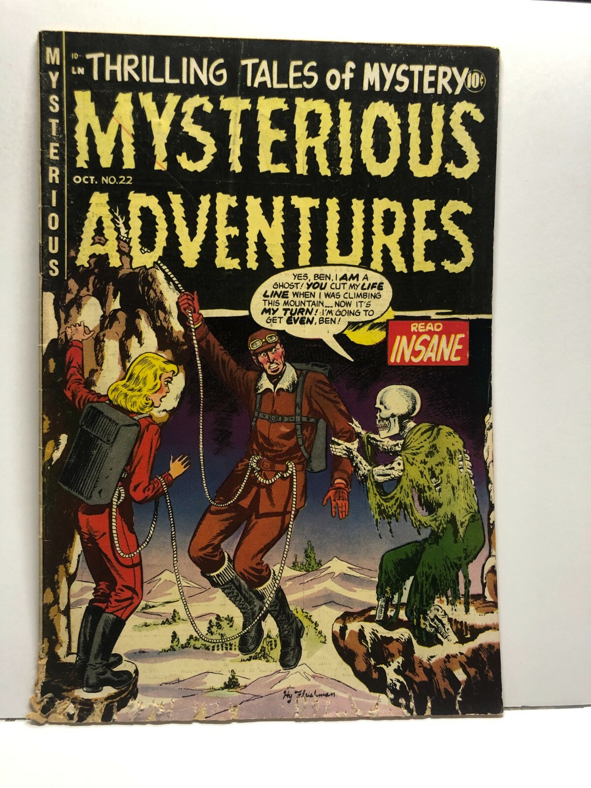 MYSTERIOUS ADVENTURES #22 GD PRE-CODE HORROR GOLDEN AGE GREATS
