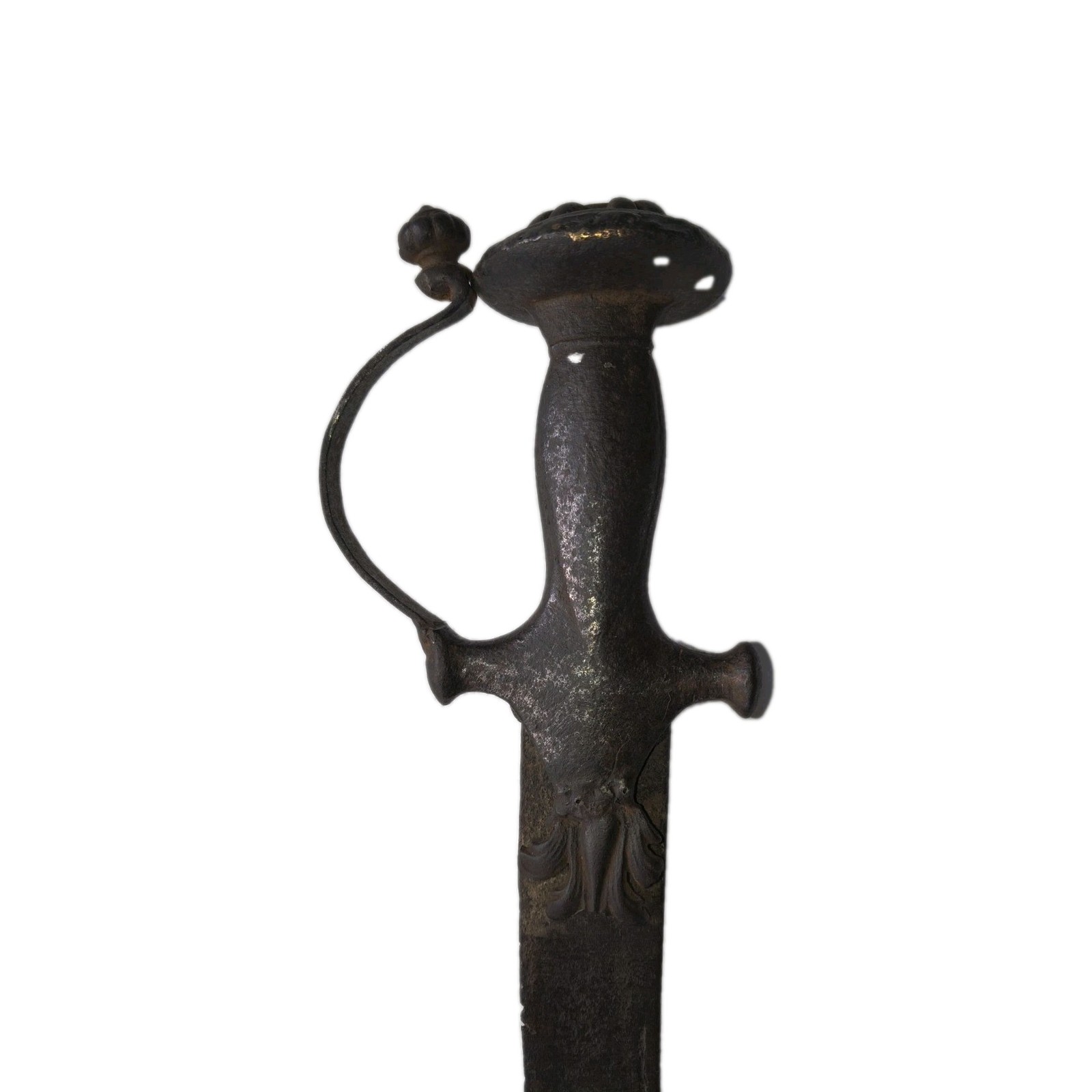 antique Shamshir Kilic Tulwar Silver Indian Sabre 18th Pierced Unusual