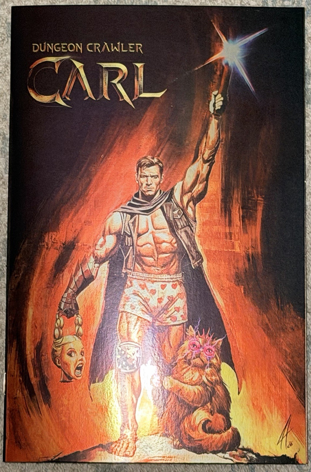 FOIL Dungeon Crawler Carl #0 Conan the Barbarian Homage Herrera Ltd 300 In Hand