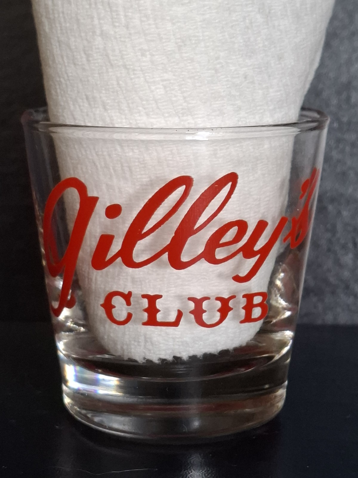 Vintage Mickey Gilley’s Club SHOT GLASS Johnny Lee’s Club Pasadena Texas