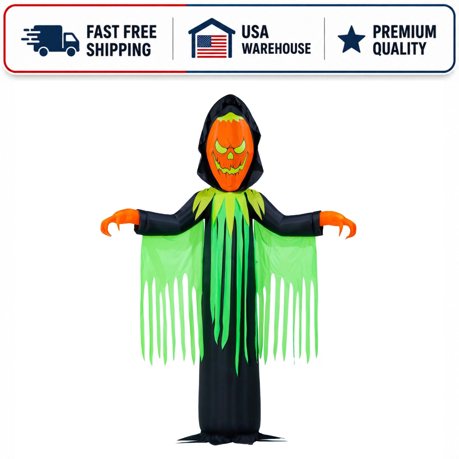 Way To Celebrate 20 ft Inferno Pumpkin Reaper Airblown Halloween Inflatable Way To Celebrate 20 ft Inferno Pumpkin Reaper Airblown Halloween Inflatable