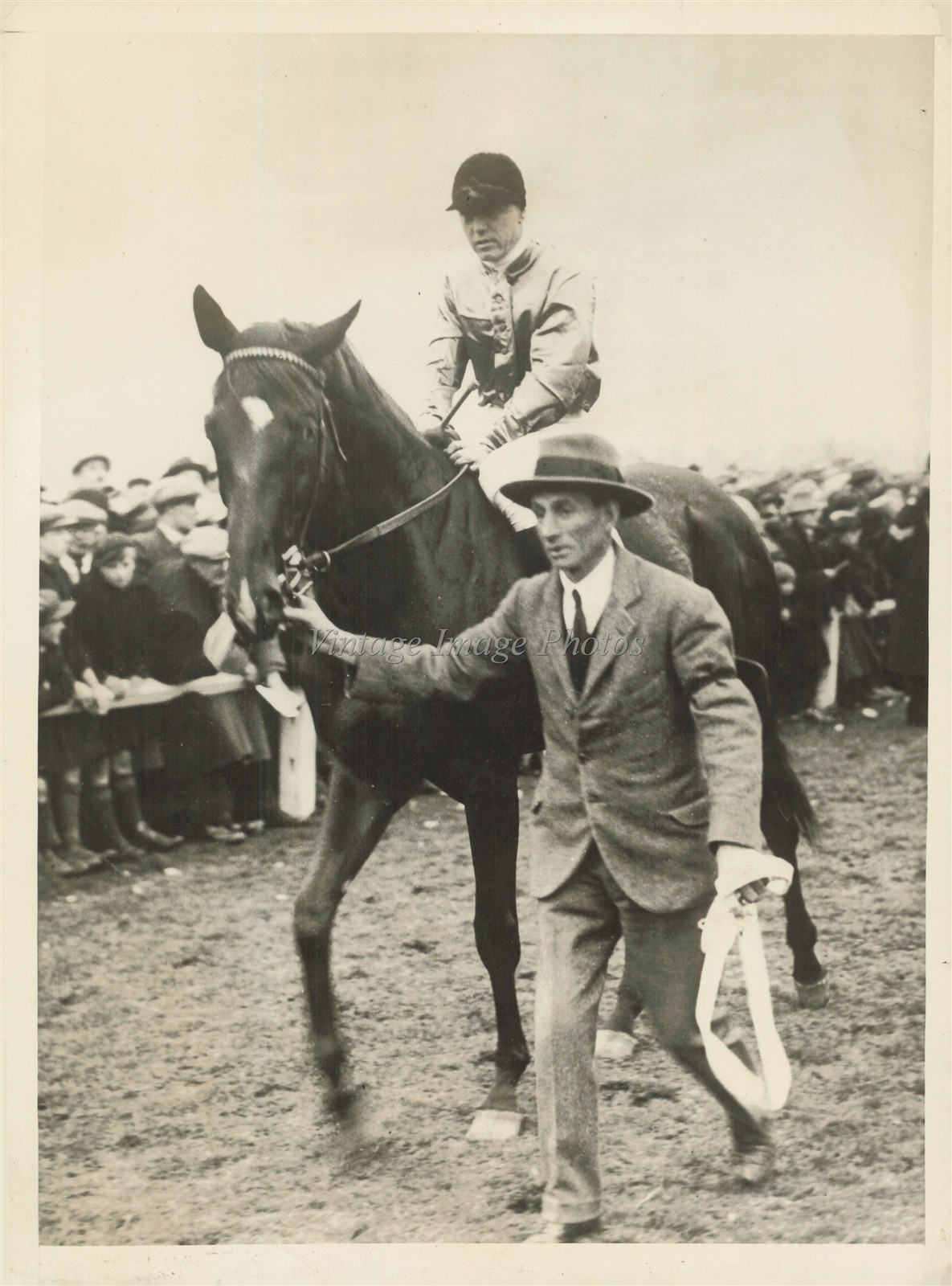 1925 Frank Oneill American Jockey Riding In Berlin Horse Race Photo 6X8
