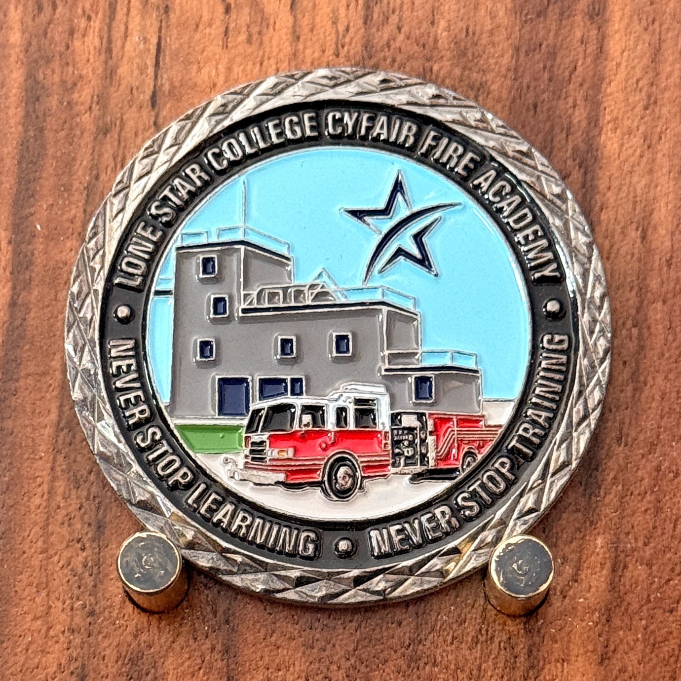 Lone Star College Cyfair Fire EMS Academy Challenge Coin  W#26