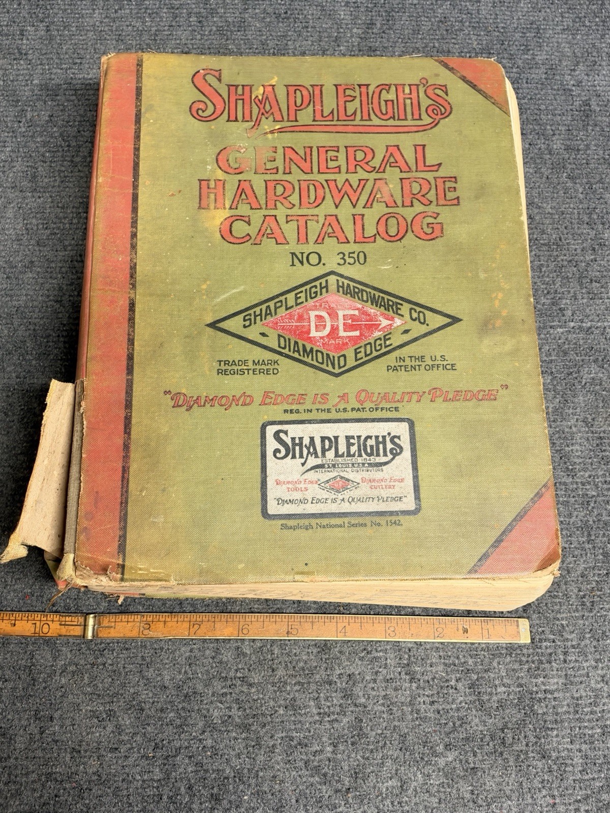 Vintage 1929 SHAPLEIGH’S Hardware Catalog No. 350 A-Z 2354 Pages  