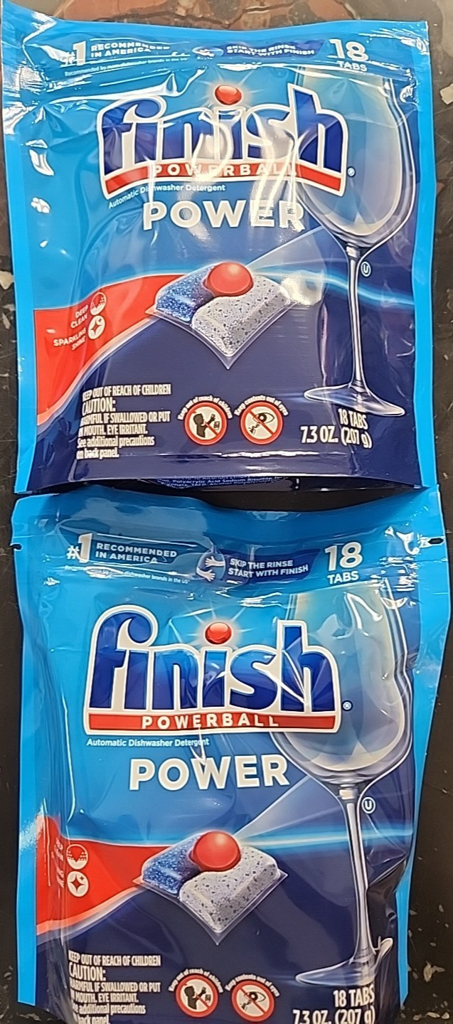 Finish Powerball Automatic Dishwasher Detergent POWER 36 Tabs total