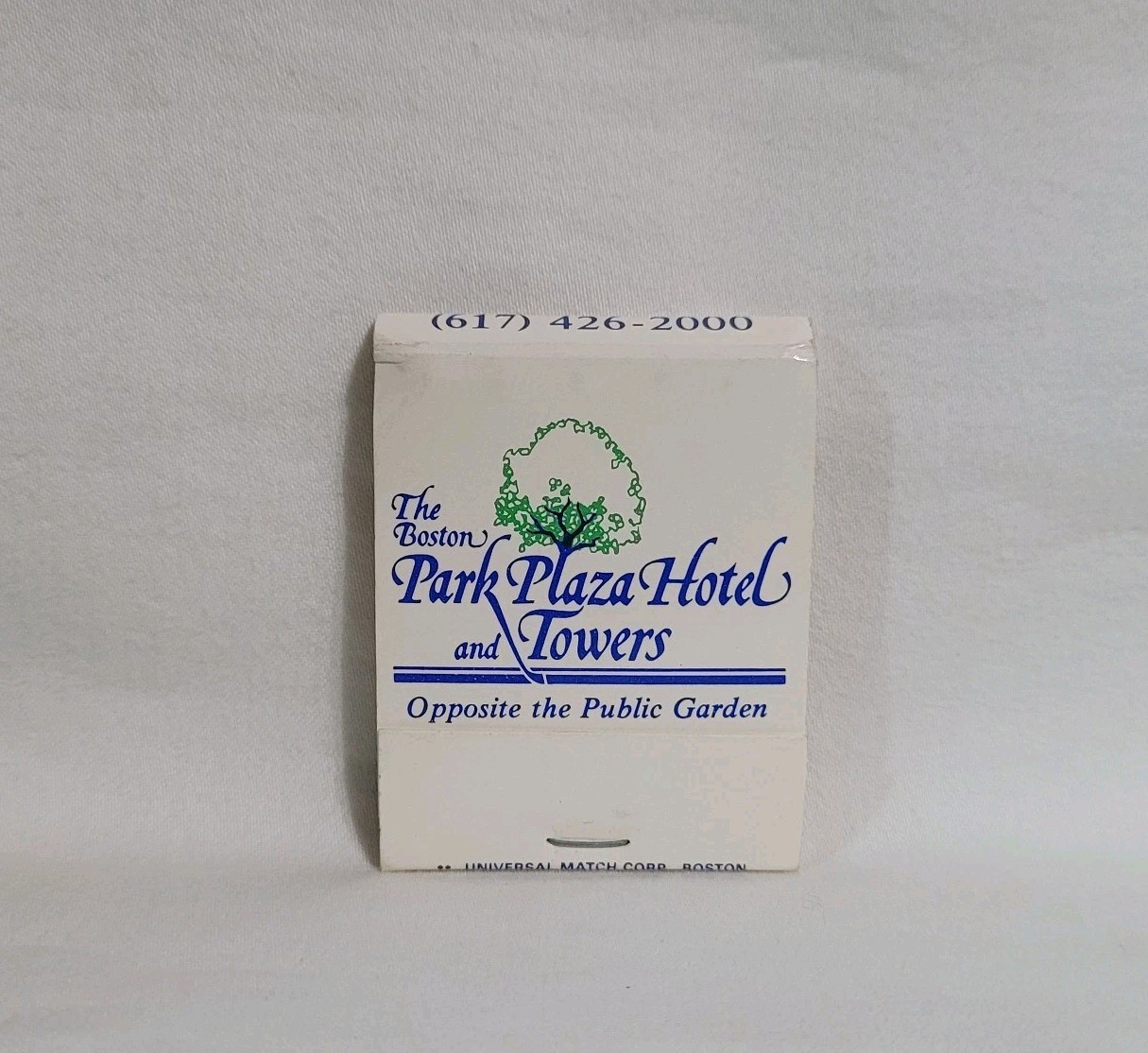 Vintage Boston Park Plaza Hotel Towers Matchbook Massachusetts Advertising Full