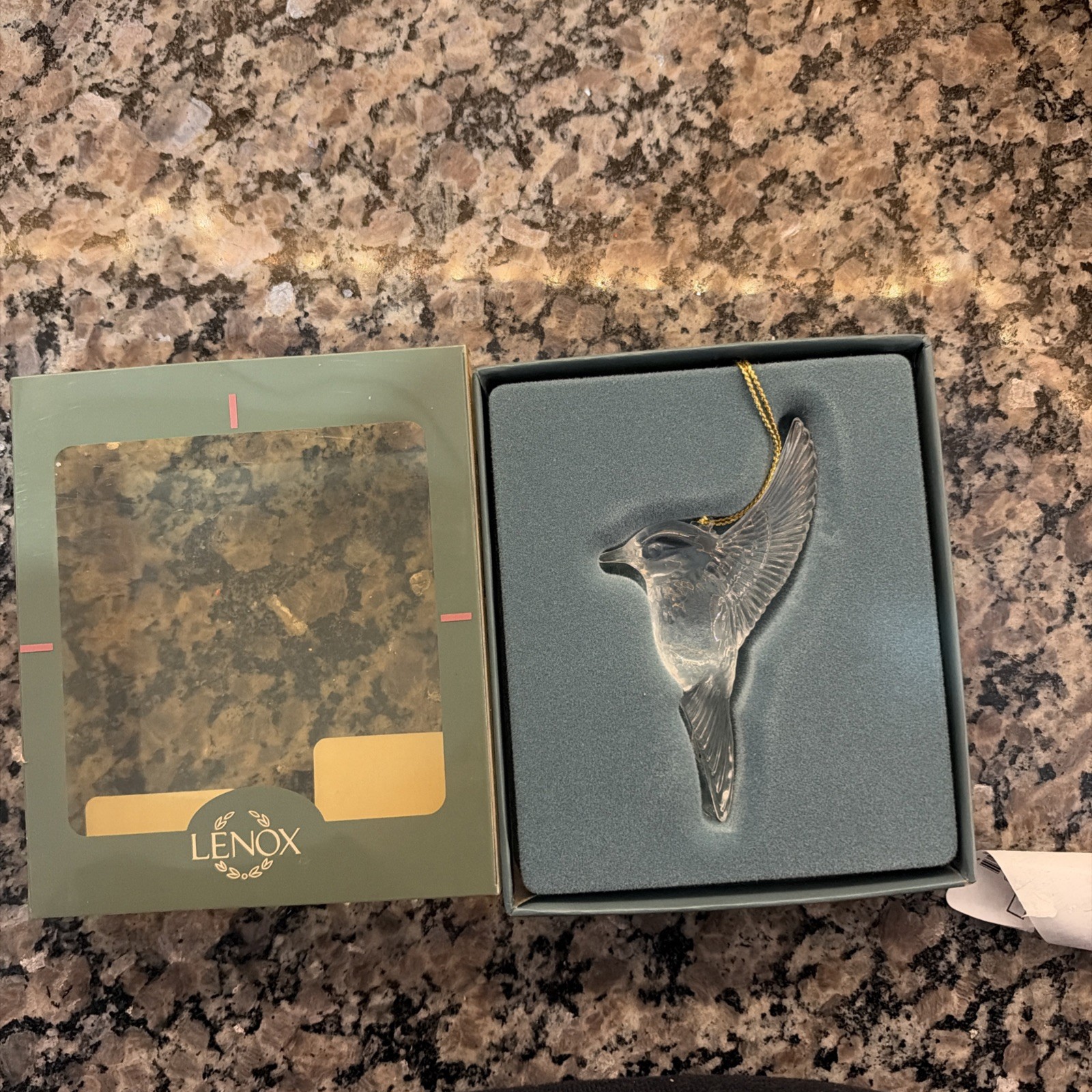 Lenox Crystal Hummingbird Ornament