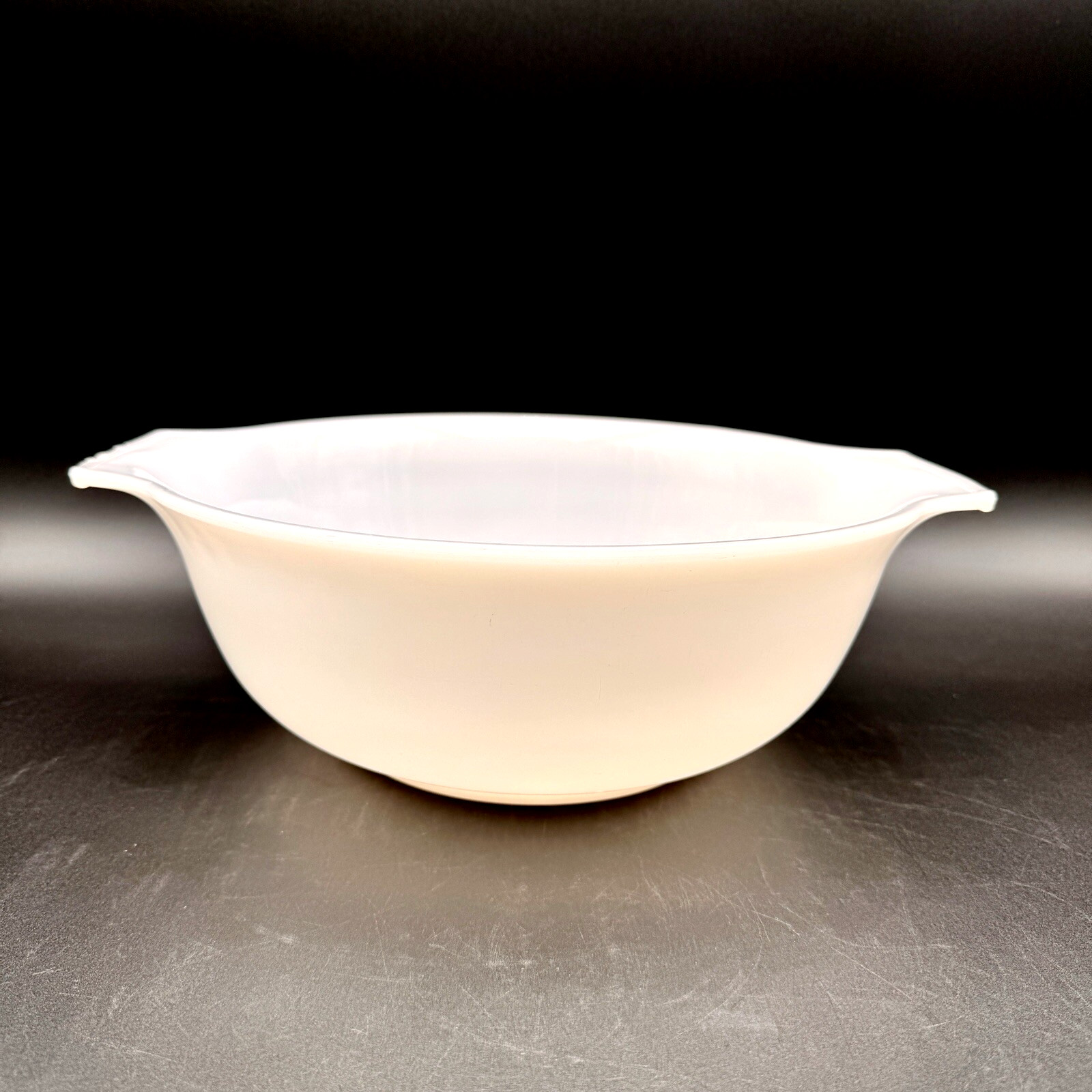 Glasbake J2357 White Milk Glass 11\