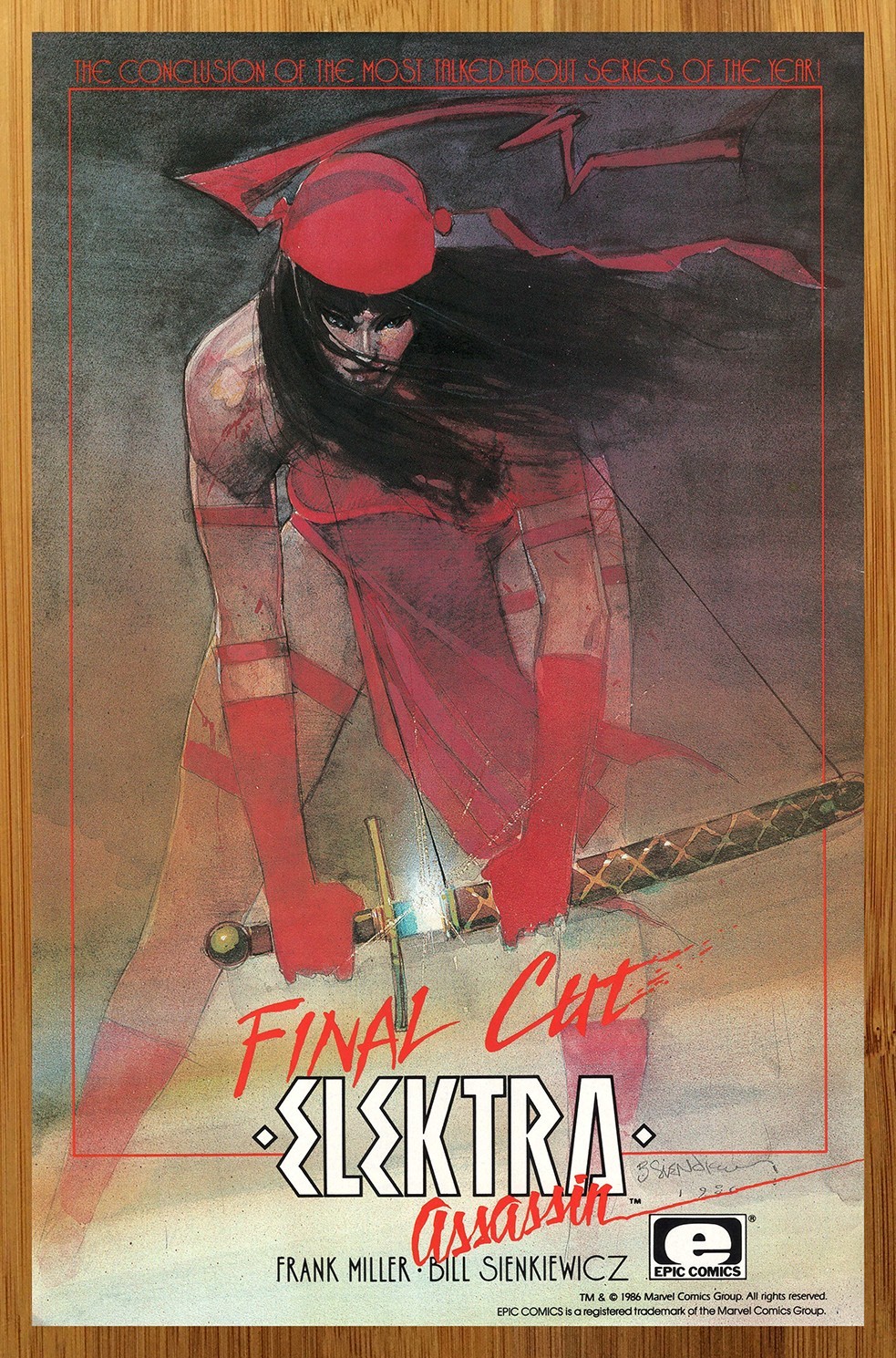 1986 Elektra Assassin Vintage Print Ad/Poster Frank Miller Bill Sienkiewicz Art