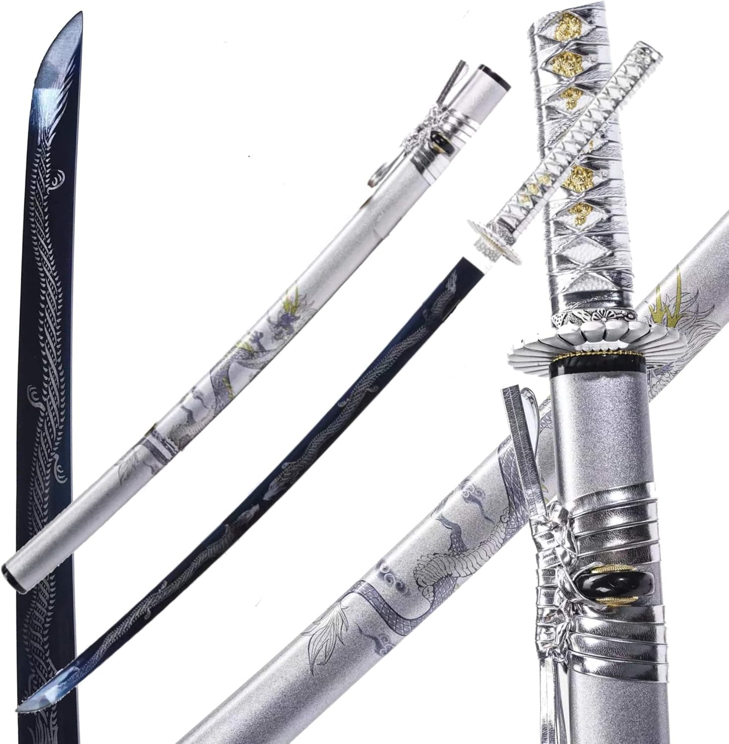 1045/1060 Full Tang Katana Steel Handmade Forged Samurai Swords