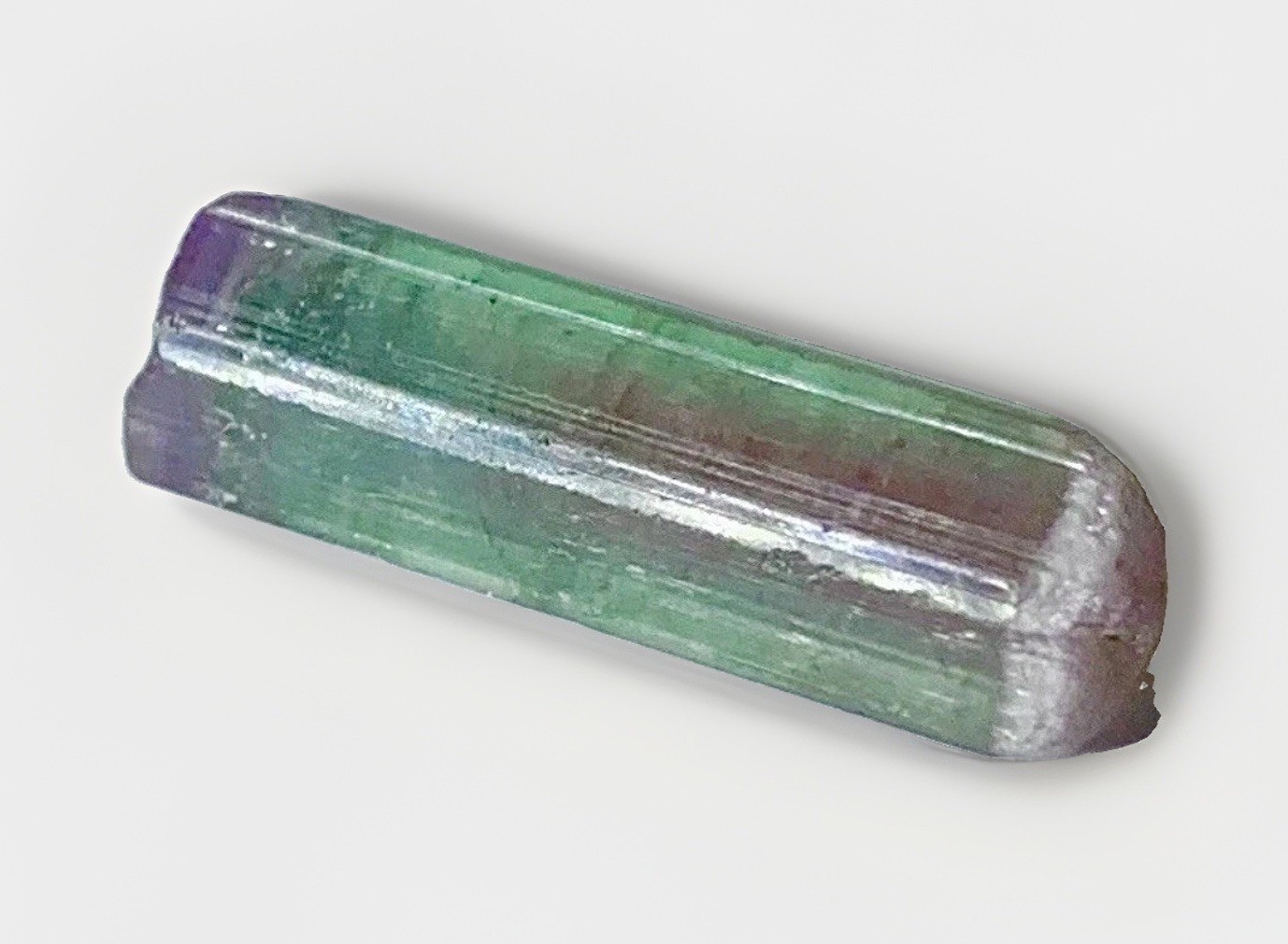Rare Purple Cap Watermelon Tourmaline Crystal Natural Raw Rough Specimen Matrix