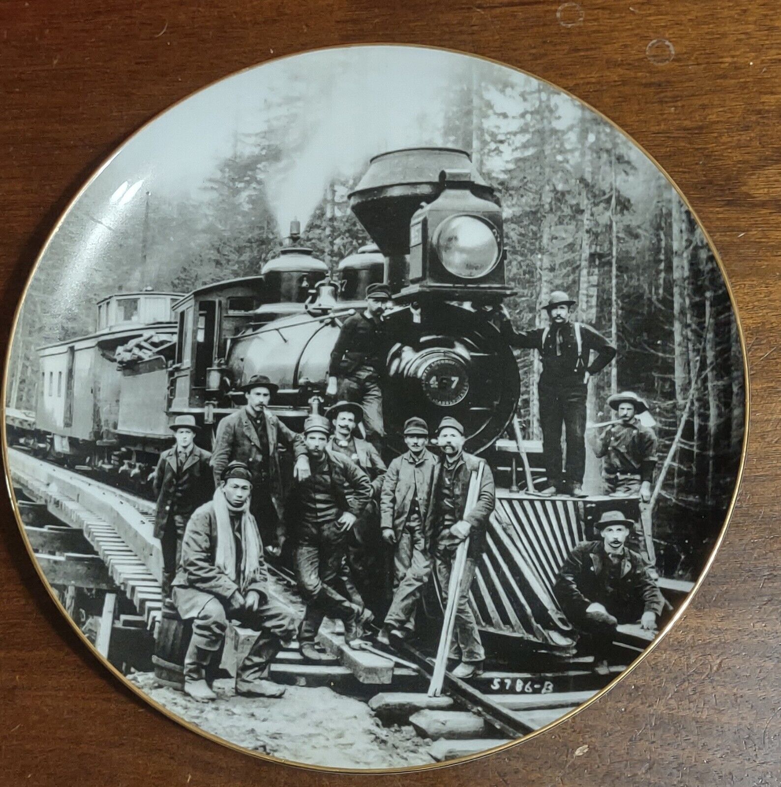 Collector Plate BNSF Railway Employee Green River Crossing Washington 1885