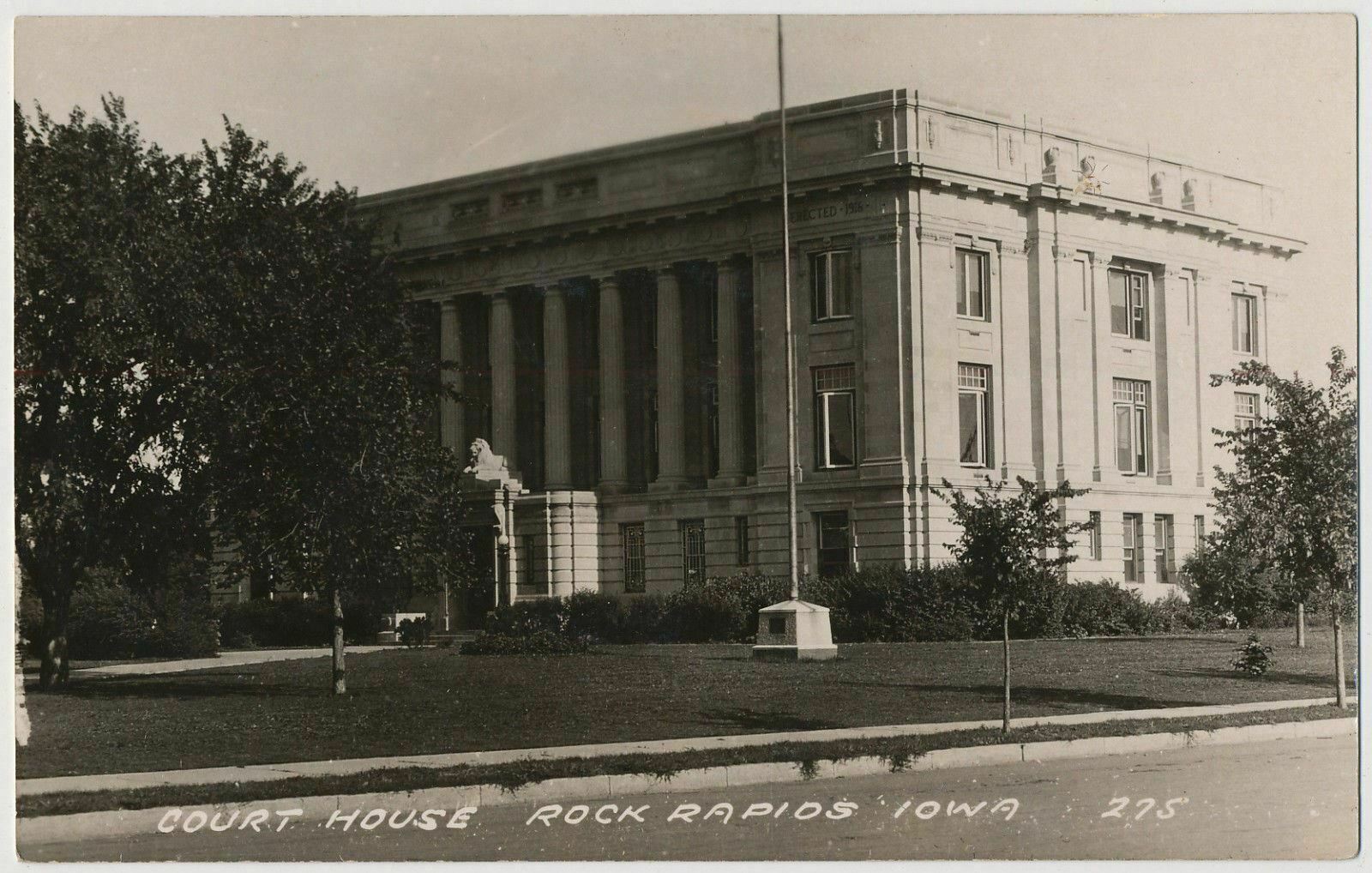 Lyon County Court House, Rock Rapids, Iowa RPPC