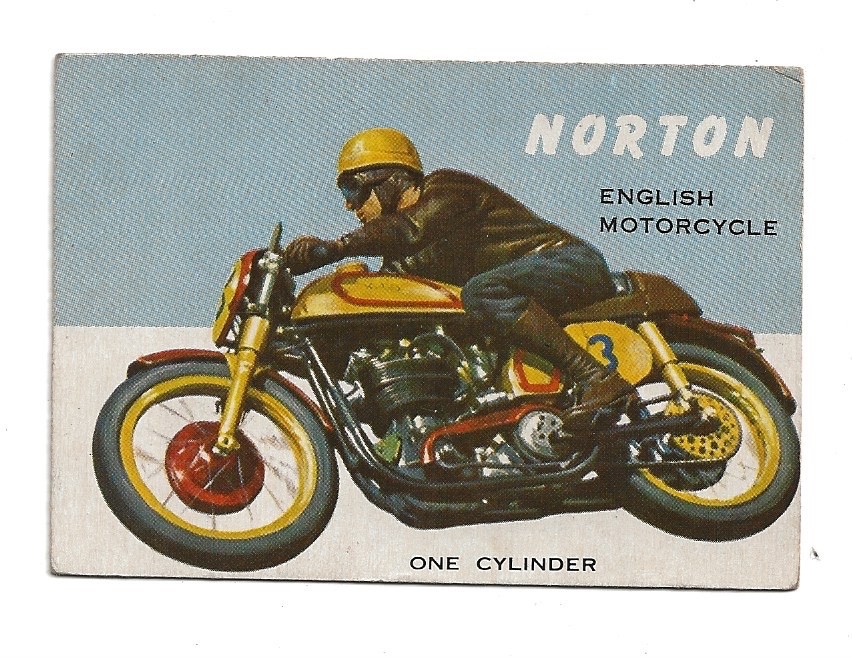 1954 Topps World on Wheels #7 ERROR card
