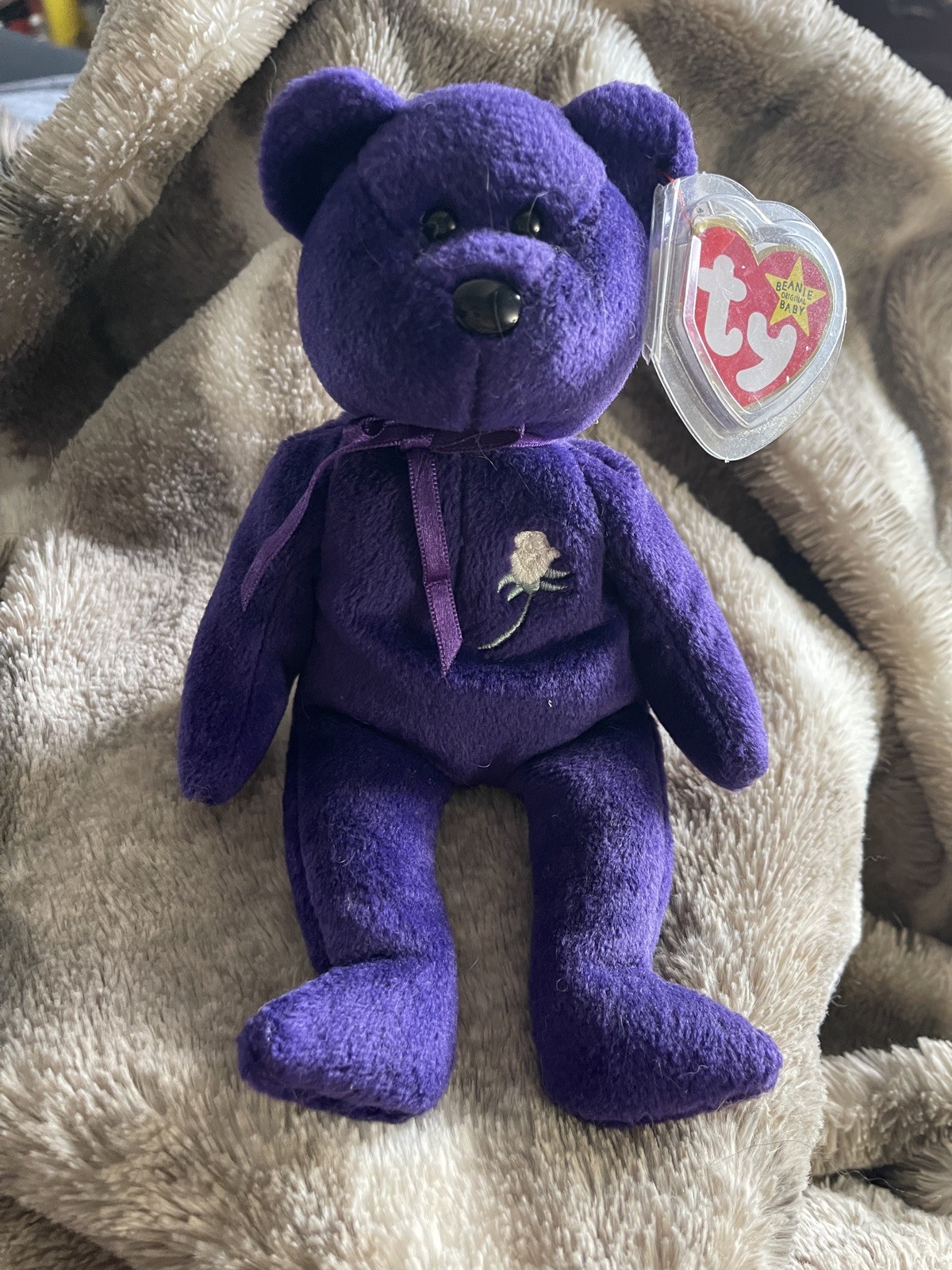 Ty Beanie Babies Princess Diana Bear Toy 1997
