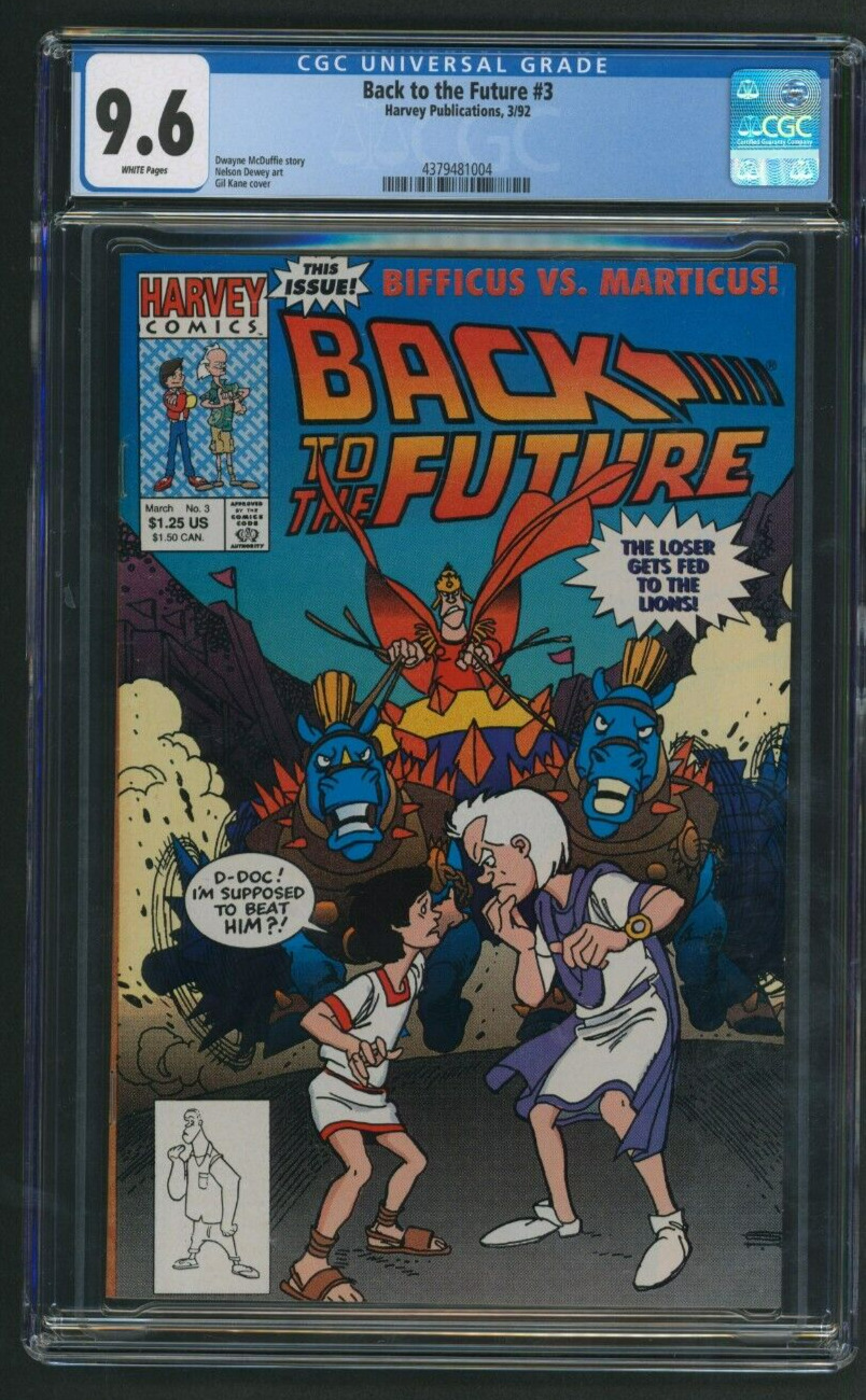 Back To The Future #3 CGC 9.6 Harvey Publications Comics 1992