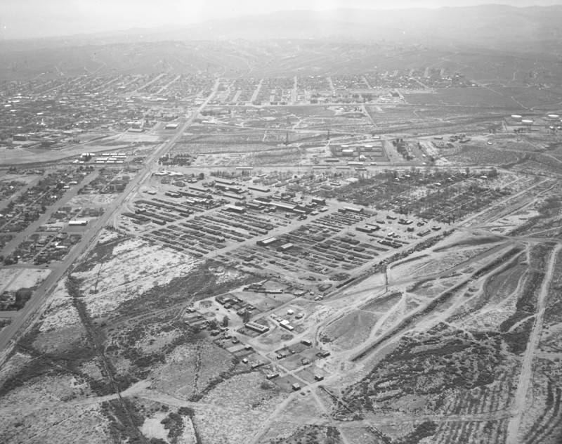 10th Street, Division and Ash Street, Taft, southeast Ca OLD PHOTO