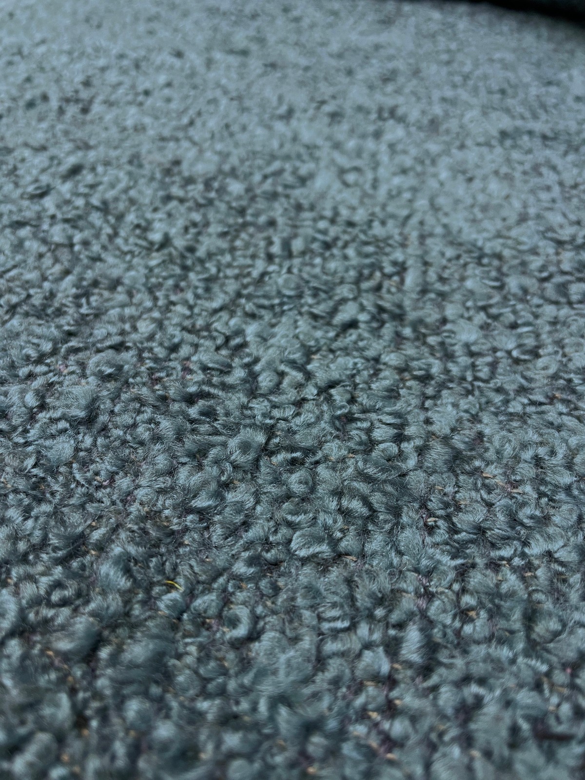 16.1+ yds De Leo Berber Boucle Muted Blue Cotton Blend Upholstery Fabric