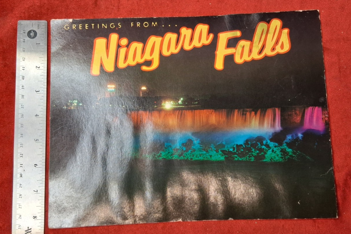 Vtg. Niagara Falls Natural Souvenir Book American-Canadian Picture Wonderland