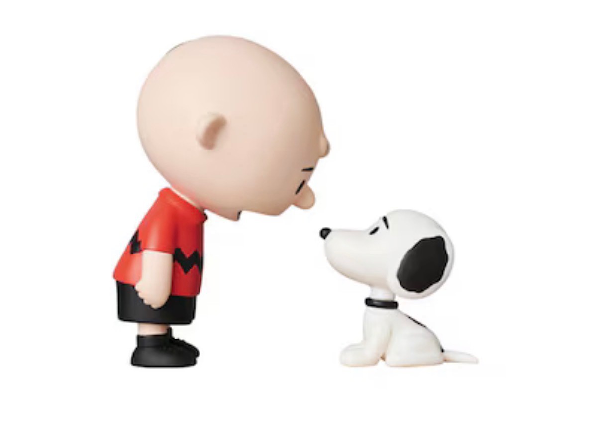 Pre-painted figure. UDF PEANUTS Series 9 CHARLIE BROWN & SNOOPY 50\'s,MEDICOM TOY