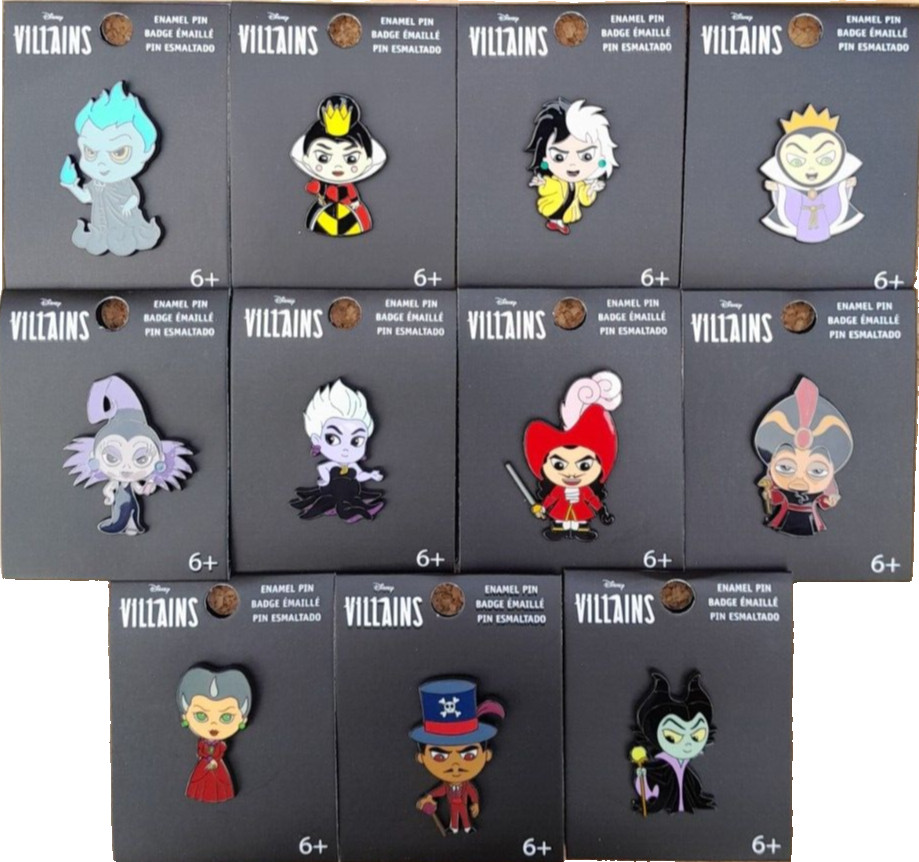 JOBLOT 11x OFFICIAL LOUNGEFLY X DISNEY VILLAINS CHIBI ENAMEL PINS BRAND NEW JOBLOT 11x OFFICIAL LOUNGEFLY X DISNEY VILLAINS CHIBI ENAMEL PINS BRAND NEW