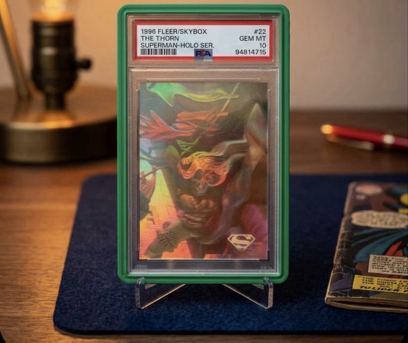 The Thorn - 1996 Skybox Superman Holo Series #22 Gold, PSA Graded Gem Mint 10